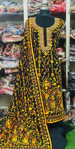 Georgette Phulkari Suits Handwork 2025MAR2534