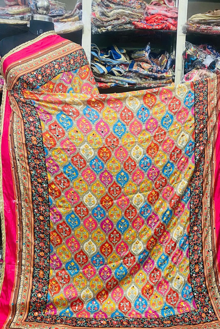 Mirror Work Dupatta Handwork Dupatta 2025MAR2606