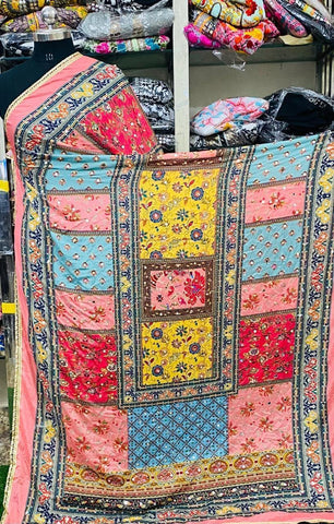 Mirror Work Dupatta Handwork Dupatta 2025MAR2610