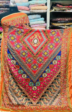 Mirror Work Dupatta Handwork Dupatta 2025MAR2713