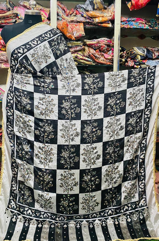 Mirror Work Dupatta Handwork Dupatta 2025MAR2716