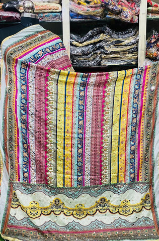 Mirror Work Dupatta Handwork Dupatta 2025MAR2728