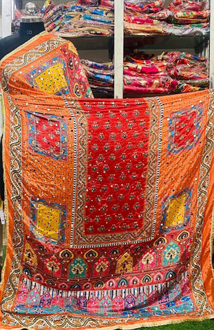 Mirror Work Dupatta Handwork Dupatta 2025MAR2733