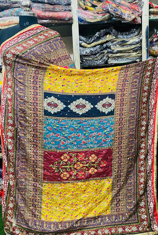 Mirror Work Dupatta Handwork Dupatta 2025MAR2734