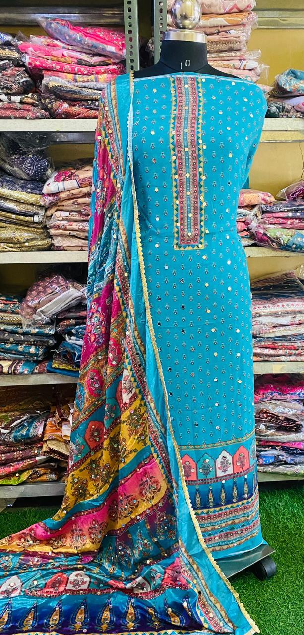 Georgette Pakistani SuitAPRIL0412
