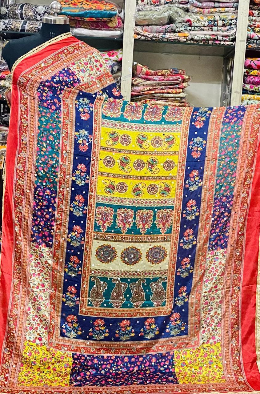 Mirror Work Dupatta Handwork Dupatta 2025APRIL1609