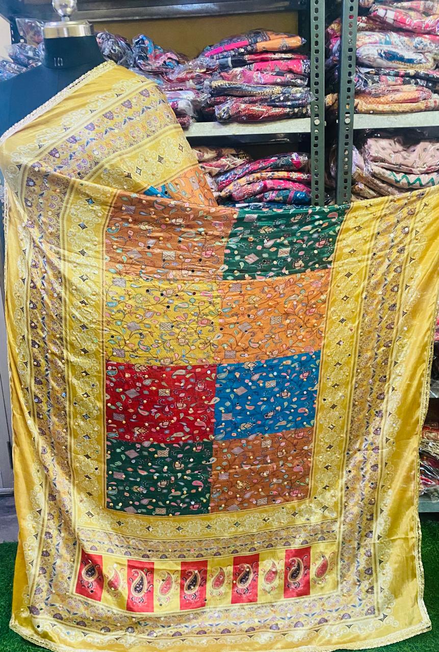 Mirror Work Dupatta Handwork Dupatta 2025APRIL1805