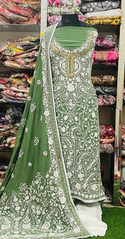 Georgette Phulkari Suits Handwork 2025APL2506