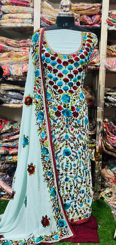 Georgette Phulkari Suits Handwork 2025APL2519