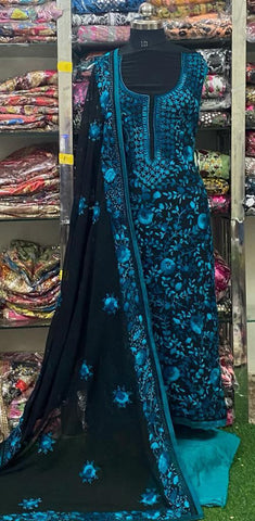 Georgette Phulkari Suits Handwork 2025APL2520