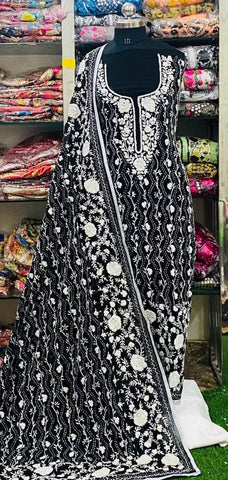 Georgette Phulkari Suits Handwork 2025APL2522