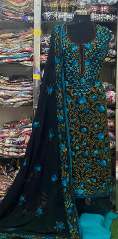 Georgette Phulkari Suits Handwork 2025APL2526
