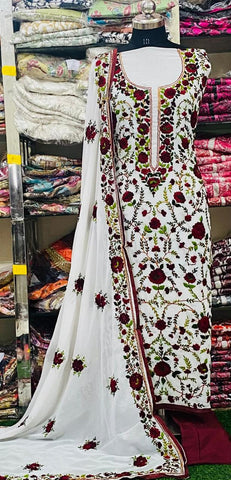 Georgette Phulkari Suits Handwork 2025APL2535