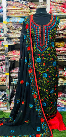 Georgette Phulkari Suits Handwork 2025APL2538