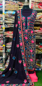 Georgette Phulkari Suits Handwork 2025APL2542
