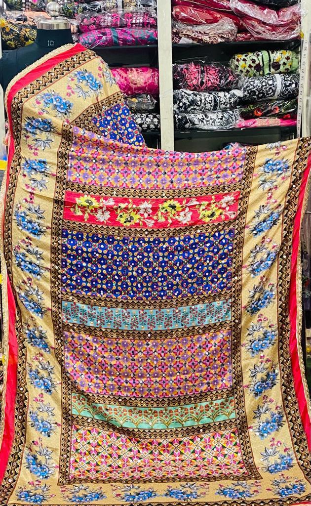 Mirror Work Dupatta Handwork Dupatta 2025APRIL2556