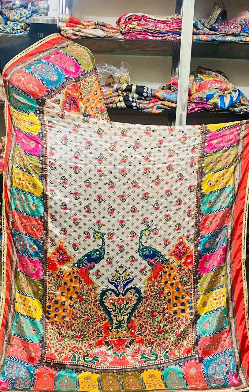 Mirror Work Dupatta Handwork Dupatta 2025APRIL2638