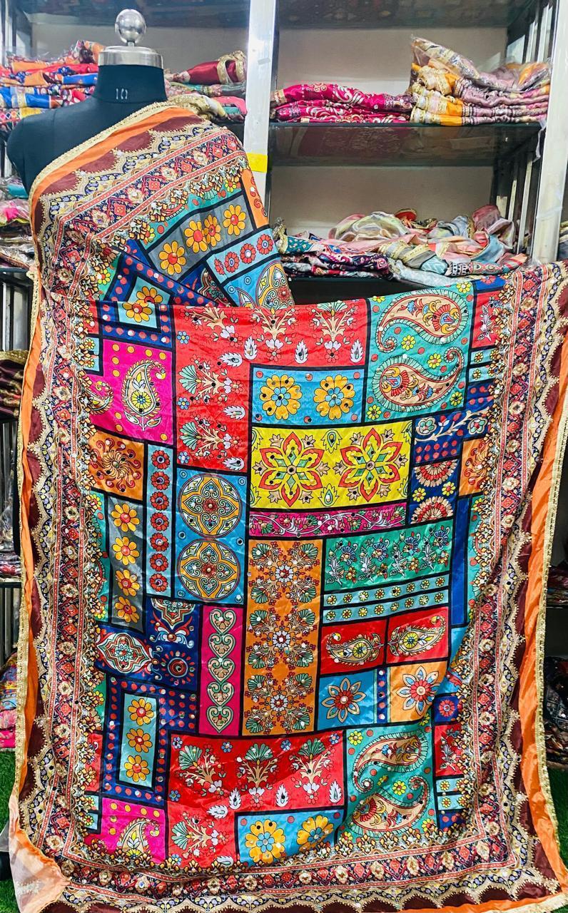 Mirror Work Dupatta Handwork Dupatta 2025APRIL2651