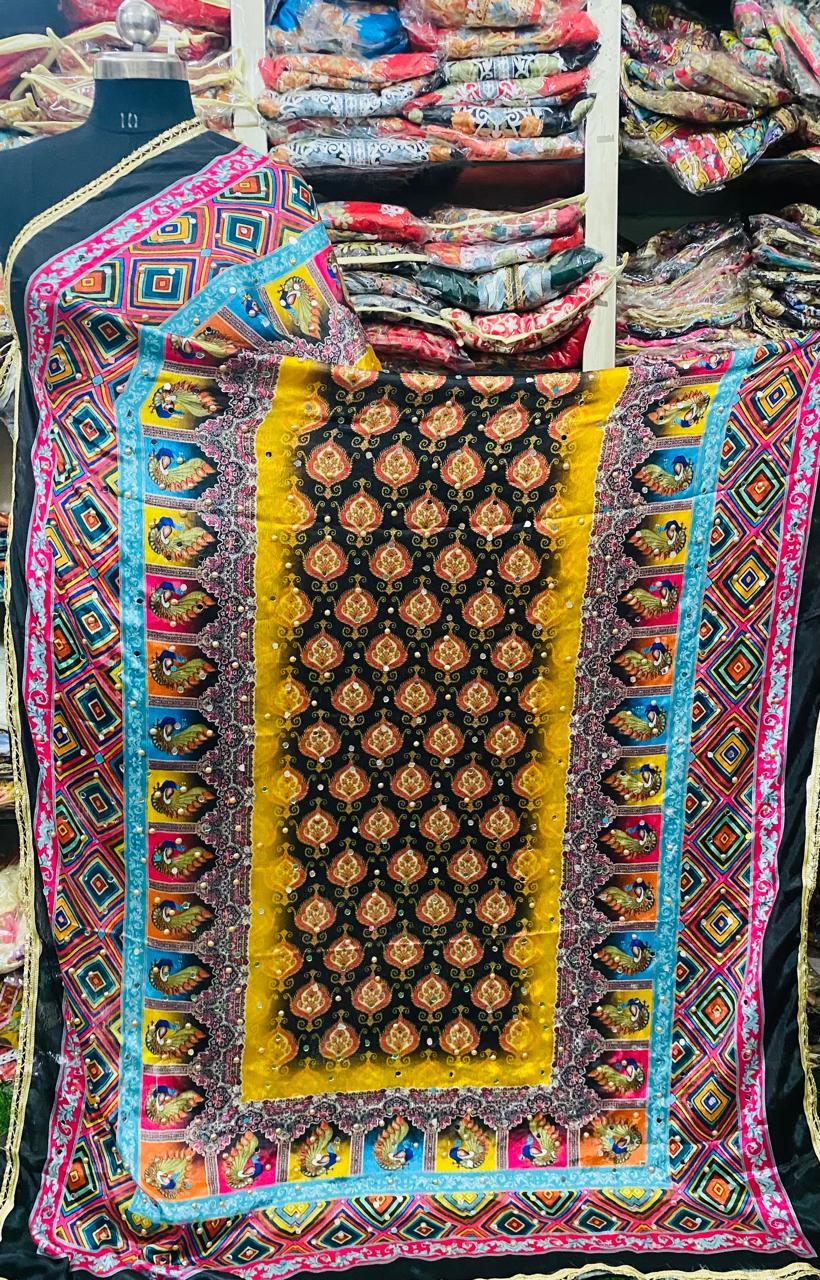 Mirror Work Dupatta Handwork Dupatta 2025APRIL2907