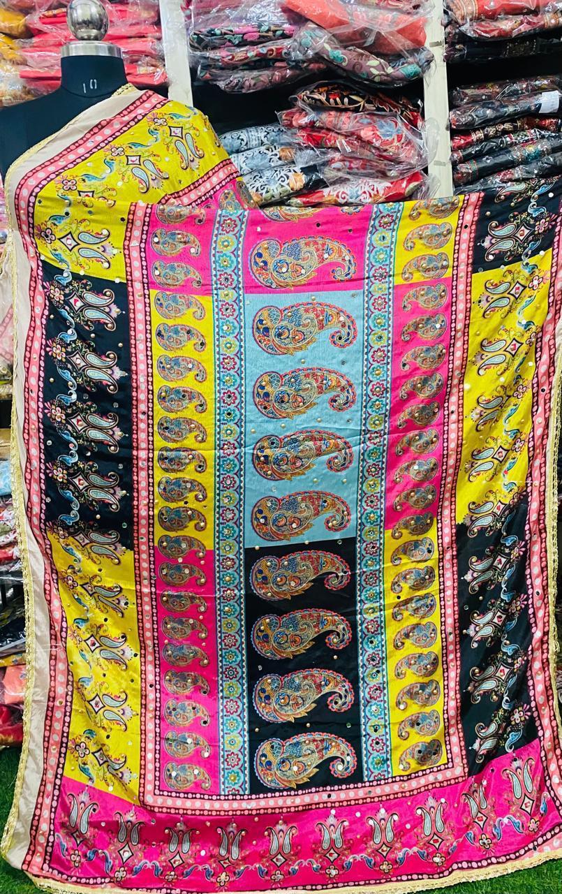 Mirror Work Dupatta Handwork Dupatta 2025MAY0507