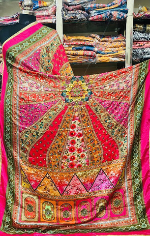 Mirror Work Dupatta Handwork Dupatta 2025MAY0612