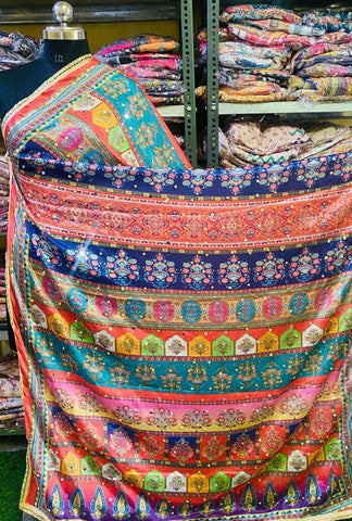 Mirror Work Dupatta Handwork Dupatta 2025MAY0613