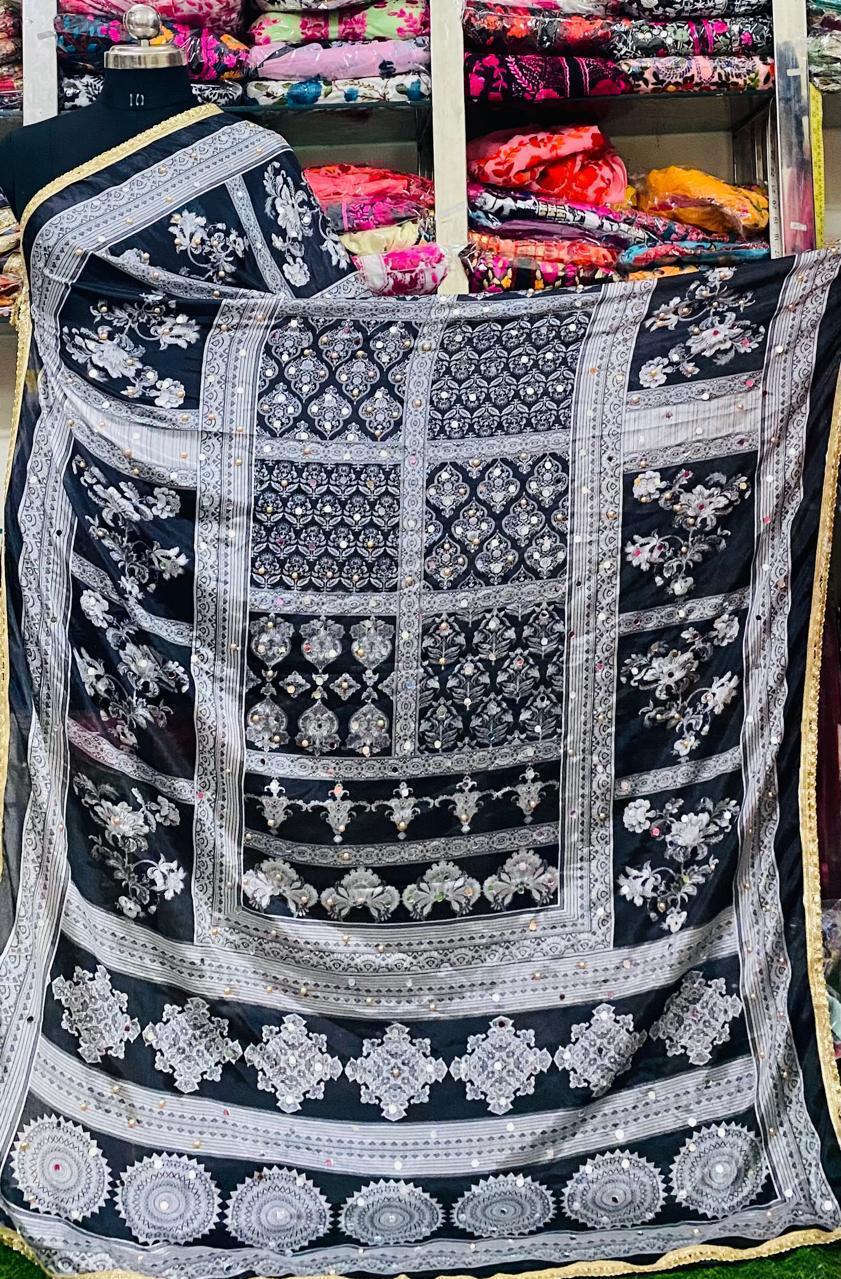 Mirror Work Dupatta Handwork Dupatta 2025MAY0614