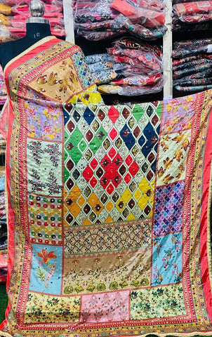 Mirror Work Dupatta Handwork Dupatta 2025MAY0626