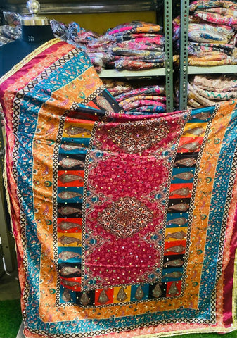 Mirror Work Dupatta Handwork Dupatta 2025MAY0628
