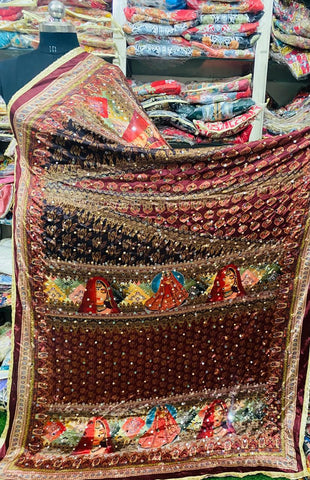 Mirror Work Dupatta Handwork Dupatta 2025MAY1305