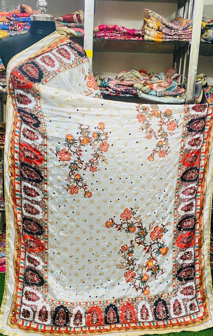 Mirror Work Dupatta Handwork Dupatta 2025MAY1310