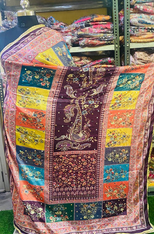 Mirror Work Dupatta Handwork Dupatta 2025July1106