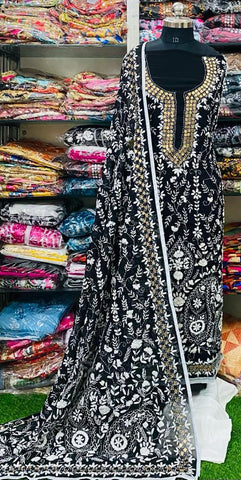 Georgette Phulkari Suits Handwork 2025May2209