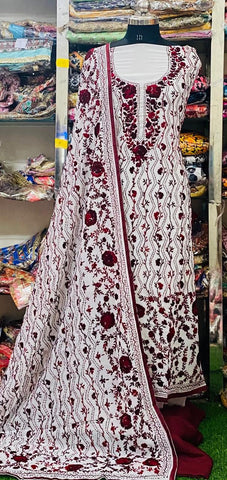 Georgette Phulkari Suits Handwork 2025May2211
