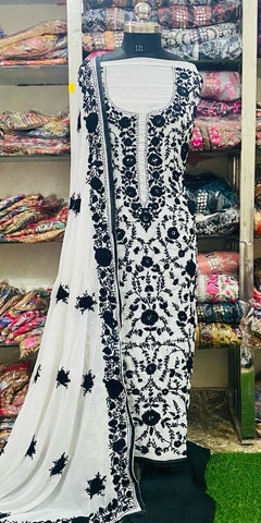 Georgette Phulkari Suits Handwork 2025May2216