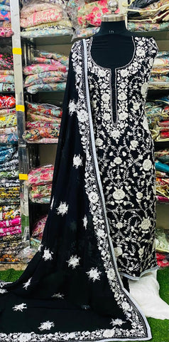 Georgette Phulkari Suits Handwork 2025May2313