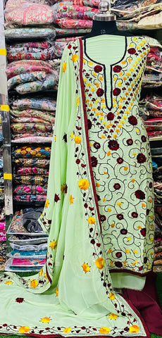 Georgette Phulkari Suits Handwork 2025May2408