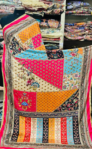 Mirror Work Dupatta Handwork Dupatta 2025MAY2751