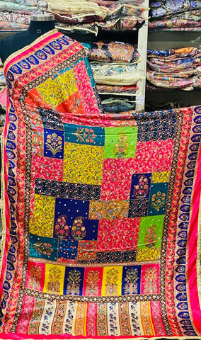Mirror Work Dupatta Handwork Dupatta 2025MAY2753