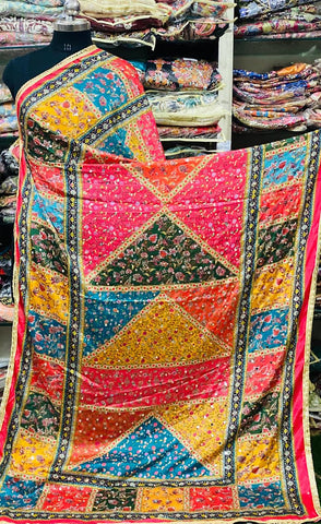 Mirror Work Dupatta Handwork Dupatta 2025MAY2757