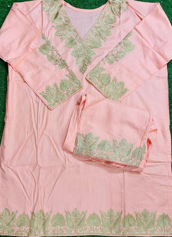Cotton Cord Set Embroidery Handwork 2025MAY2808