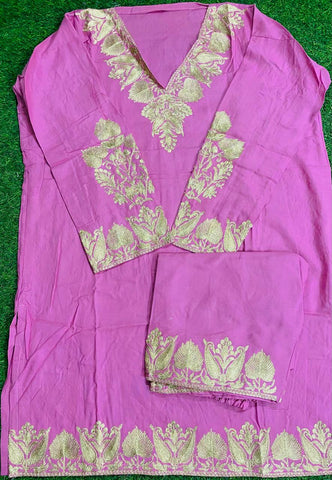 Cotton Cord Set Embroidery Handwork 2025MAY2809