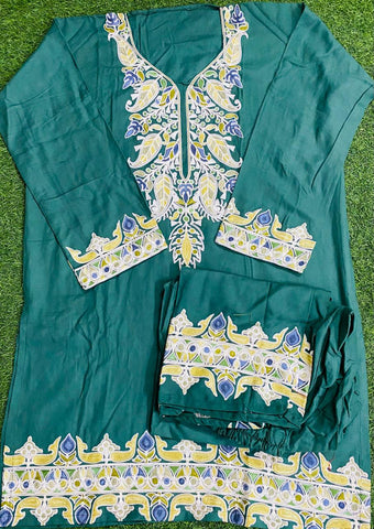 Cotton Cord Set Embroidery Handwork 2025MAY2810