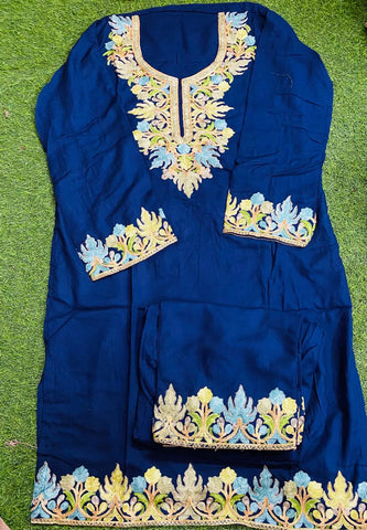 Cotton Cord Set Embroidery Handwork 2025MAY2818