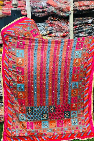 Mirror Work Dupatta Handwork Dupatta 2025MAY3124