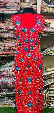 Cotton Phulkari  Kurti Handwork CK2025June0201