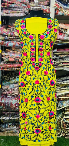 Cotton Phulkari  Kurti Handwork CK2025June0203