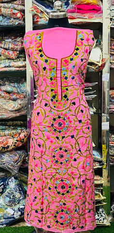 Cotton Phulkari  Kurti Handwork CK2025June0215