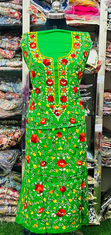 Cotton Phulkari  Kurti Handwork CK2025June0218