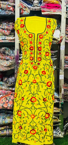 Cotton Phulkari  Kurti Handwork CK2025June0220